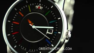 Orient Watch Disk Model FER0200DW0 Mens Automatic Mechanical Watch with Rainbow Hour Index [upl. by Maxentia626]