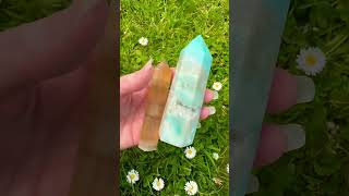 Amazonite amp Yellow Fluorite vibes highfrequency consciousness soul crystals [upl. by Etat]