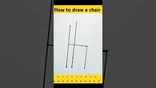 How to draw a chair chair easy drawing shorts [upl. by Enelloc]