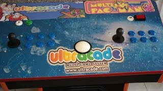 ultracade 240 game 2 player with trackball pedestal arcade [upl. by Walford]