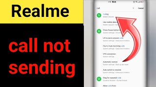 Realme c55 call not sent problem  how to fix outgoing call problem in Realme c51  realme call end [upl. by Siron]