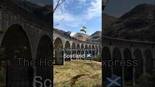 HOGWARTS EXPRESS  Scotland  The Glenfinnan Viaduct scotland harrypotter harrypotterfan fyp [upl. by Pik]