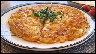 Swiss 💯 Potato Rosti Recipe  BEST Breakfast Recipe  How to make Potato Rösti [upl. by Caines]