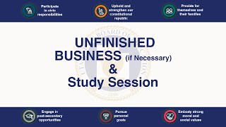 20240503 Study SessionPossible Unfinished Business [upl. by Davenport484]