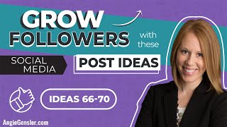 Increase Your Followers With These 5 Social Media Post Ideas Ideas 66  70 [upl. by Legnaleugim25]