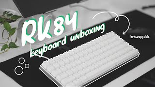 RK84 PRO mechanical keyboard unboxing 2022 [upl. by Easlehc]