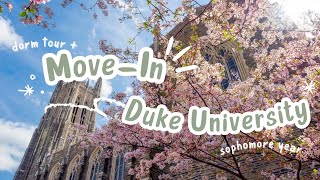 sophomore year move in  dorm tour  duke university [upl. by Ahsinrats123]