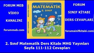 2 Sınıf Matematik Kitabı Sayfa 111112 MHG Yayınları [upl. by Casanova]