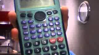 Faire un decompte avec une calculatrice CASIO fx92 [upl. by Viking]