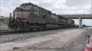 cml825 265 07 NS CSX Welded Rail train 8 Apr 23 [upl. by Kassel]