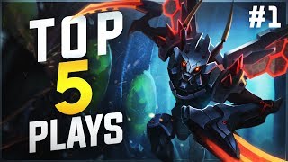 Top 5 KhaZix Plays 1 [upl. by Ahsenet666]