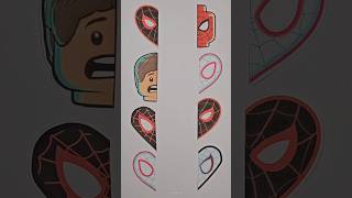 Spider Man Art Paper Matching Puzzle shorts viralvideo art spiderman craft [upl. by Aital490]