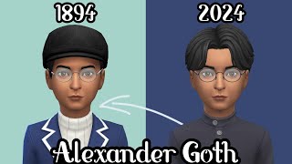 The Sims 4  Decades Challenge Townie Makeover  Alexander Goth [upl. by Sasha]