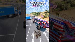 Chance of survival with different vehicles beamng beamngdrive game gameplay gaming beamngcrash [upl. by Mahala423]