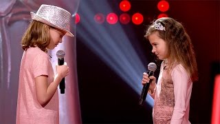 Natasha amp Charlise  Je Veux  Blind Auditions  The Voice Kids  VTM [upl. by Adnawaj]