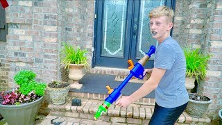 Super Soaker Fortnite Bazooka Prank [upl. by Iliak]