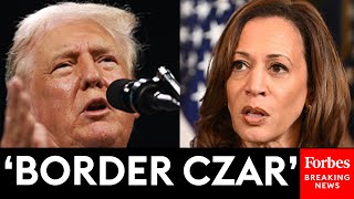 ‘She Wants To Take The Name Away’ Trump Rips Harris Over Border Policy At Turning Point Event [upl. by Namyw]