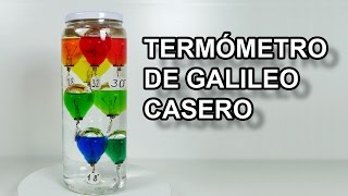 Termometro de Galileo Casero todoesagua  Experimentar En Casa [upl. by Alliber]