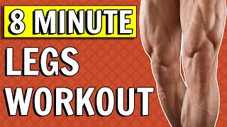 8 Min Home Leg Workout For Men Without Weights  How To Get Bigger Legs For Skinny Guys At Home [upl. by Amargo]