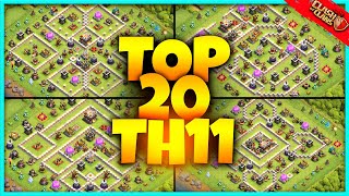 New Best INSANE TH11 BASE WARTROPHY Base Link 2024 Top20 in Clash of Clans  Town Hall 11 War [upl. by Him54]