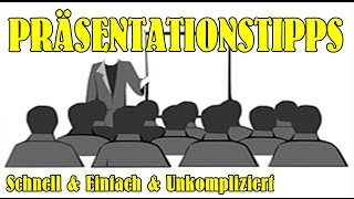 VORTRAG TIPPS  PRÄSENTATION HALTEN  5 SCHNELLTIPPS 02 [upl. by Ringo]