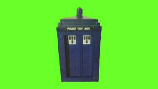 doctor who character building tardis spinning green screen [upl. by Berk]