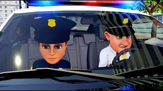 Desenho COMPLETO de policia em portugues Desenho infantil de policia Carros de corrida infantil [upl. by Rimaj581]