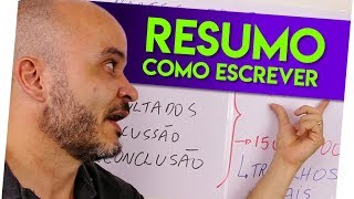 COMO FAZER O RESUMO – TCC Mestrado e Doutorado [upl. by Emelyne]