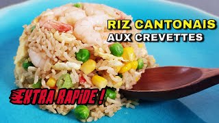 RIZ CANTONAIS AUX CREVETTES  La vraie recette de cuisine chinoise [upl. by Noyahs]