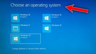 How To FIX Choose An Operating System In Windows 10 Problem With Eqsy Method 100 Working [upl. by Aniluj]