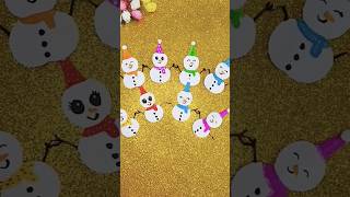 Cute paper snowman ⛄️for christmas 🎄 decorationEasy to make at home shorts [upl. by Houston]