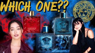 Girls choose from Versace EROS Trifecta Which is the king Men’s fragrance compliment battle [upl. by Dalis270]