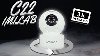 IMILAB C22 3K WiFi Indoor Security Camera  360 Protection [upl. by Kcirtapnaes880]