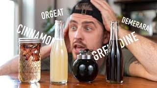 4 EASY to Make Cocktail Syrups  grenadine amp orgeat [upl. by Notsej]