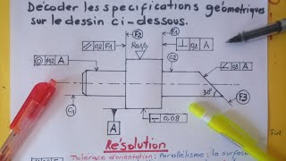 Tolérances géométriques TD  sur les tolérances géométriques [upl. by Monro]