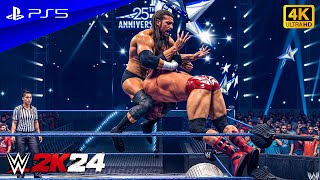 WWE 2K24  Triple H vs Batista  No Holds Barred Match at Wrestlemania  PS5™ 4K60 [upl. by Nylrak877]