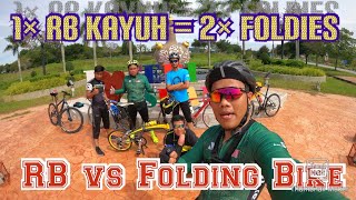 Road bike vs Folding bike  Kayuhan 1010 [upl. by Dowski]