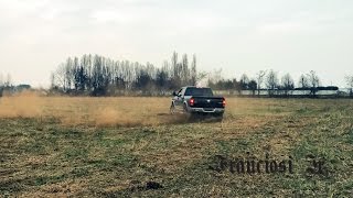 BURNOUT DONUTS amp DRIFT  DODGE RAM 1500 57L HEMI V8 LARAMIE 2011 [upl. by Adnawuj331]