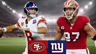 New York Giants vs San Francisco 49ers  2023 Week 12 Game Highlights [upl. by Gnanmas]