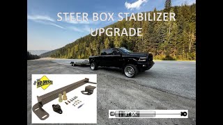 Steering Box Stabilizer Install amp Review  Dodge Ram 2500 3500 [upl. by Eniamsaj]