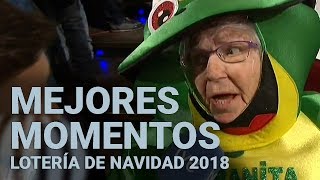 MEJORES MOMENTOS de la LOTERÍA DE NAVIDAD 2018 [upl. by Kcaz]