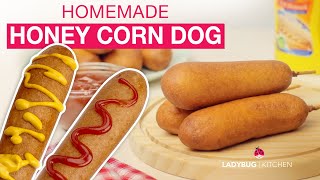 CORNDOG Honey Corn Dog Recipe Easy to Make  Homemade Cooking Recipe [upl. by Ruella]