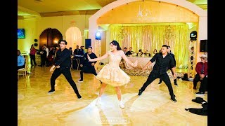 Alejandra Quinceanera Surprise Dance by Houston Chambelanes Company [upl. by Eicnahc742]