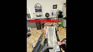 Foil section for balayage ￼blonde blonde balayage jziesalon junedzahid hairstylist [upl. by Feldman]