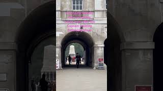 Changing guards with the Captain following them going all inside royalhorseguard royalkingsguards [upl. by Eah]