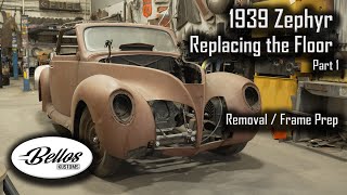 1939 Lincoln Zephyr  Replacing the Floor Part 1 [upl. by Ludlew]