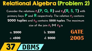 Relational Algebra Solved Problem 2 [upl. by Lan]