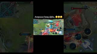 ampun bang mpok alpha 😭😭😭 mobilelegends mlbb funnyvideo [upl. by Castara]