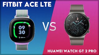 Fitbit Ace LTE vs Huawei Watch GT 2 Pro Comparison [upl. by Dunham373]