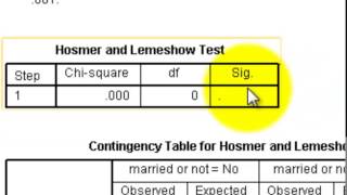 logistic regression SPSS married [upl. by Gamal]